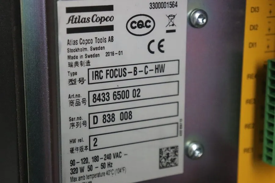 Пневмооборудование Atlas Copco Control System IRC FOCUS-B-C-HW 8433 6500 02 HW2  — фото лота 2