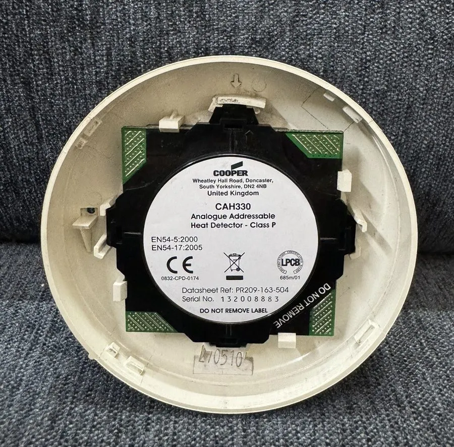 Оборудование пожарной сигнализации COOPER CAH330 ANALOGUE ADDRESSABLE HEAT DETEC