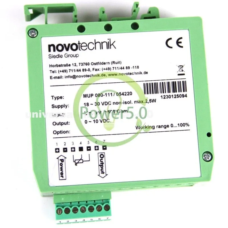 Преобразователь сигнала NOVOTECHNIK MUP-080-111 Signal Conditioner