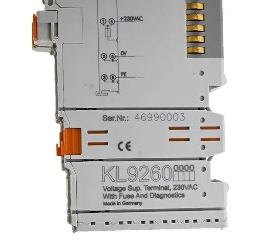 Модуль ввода-вывода Beckhoff KL9260, Potential supply terminal, 120…230 V AC