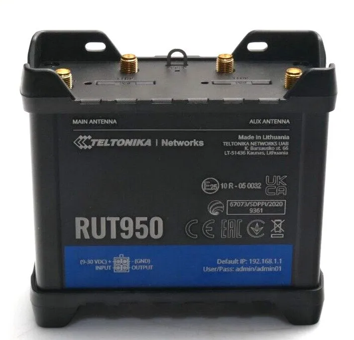 Маршрутизатор Teltonika RUT950 LTE 4G 4-Port 10/100 Wireless Mobile N Industrial