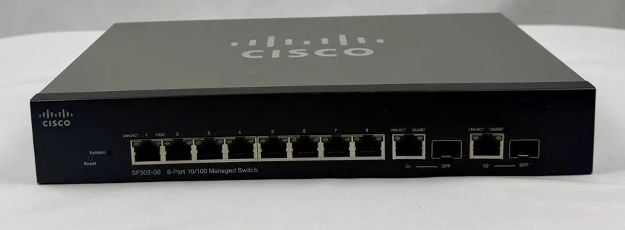 Коммутатор Cisco SF302-08 8-Port 10/100 Managed Network Switch