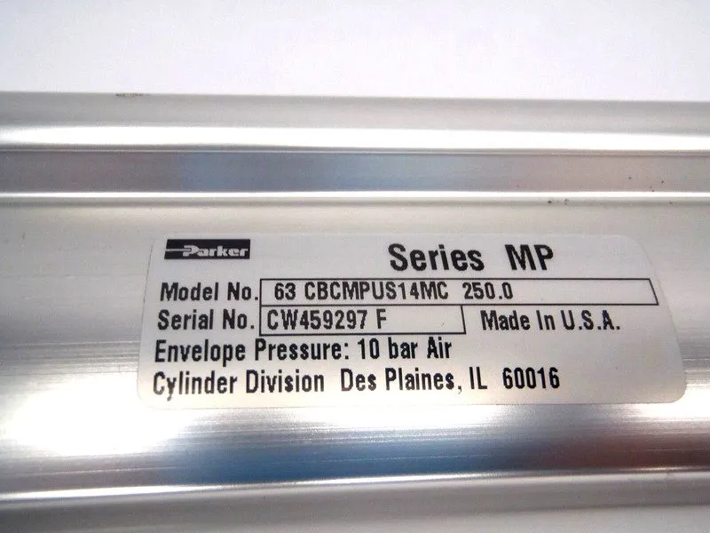 Пневмоцилиндр Parker 80 CBCMPUS14MC 200.0 Series MP Pneumatic Cylinder 80mm Bore