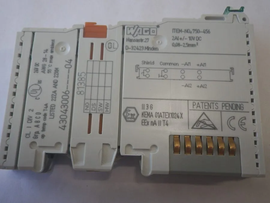 ПЛК WAGO 750-456 Analog Input PLC Module 750 456