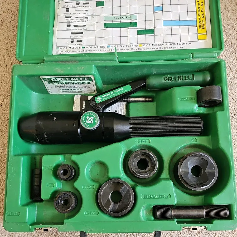 Электрооборудование Greenlee 7804SB Quick Draw Hydraulic Punch Driver Knockout S — фото лота 1
