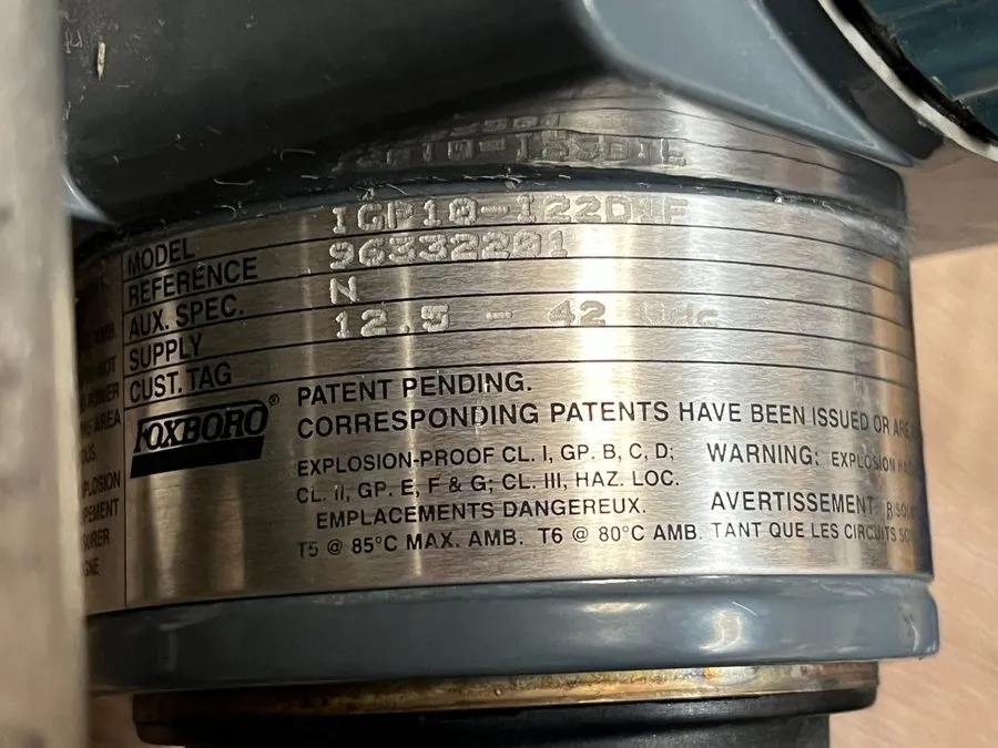 Датчик давления Foxboro IGP10-122D1F Gauge Pressure Transmitter w/ Probe & Mount — фото лота 2
