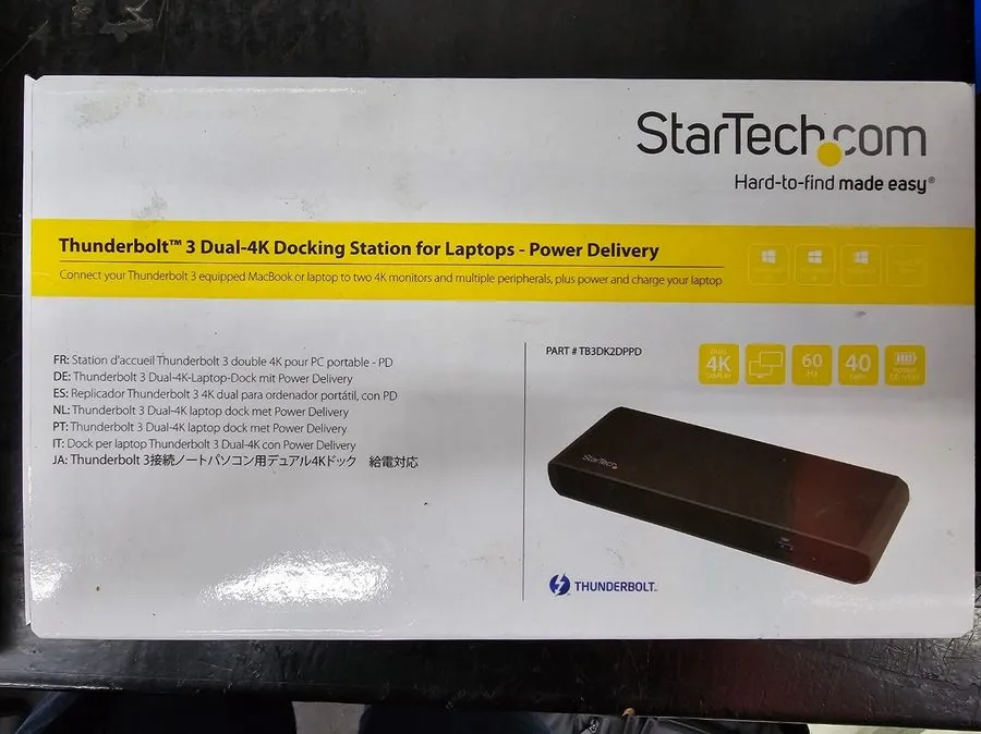 Док-станция Startech Thunderbolt 3 Docking Station TB3DK2DPPD Dual Monitor 4K US