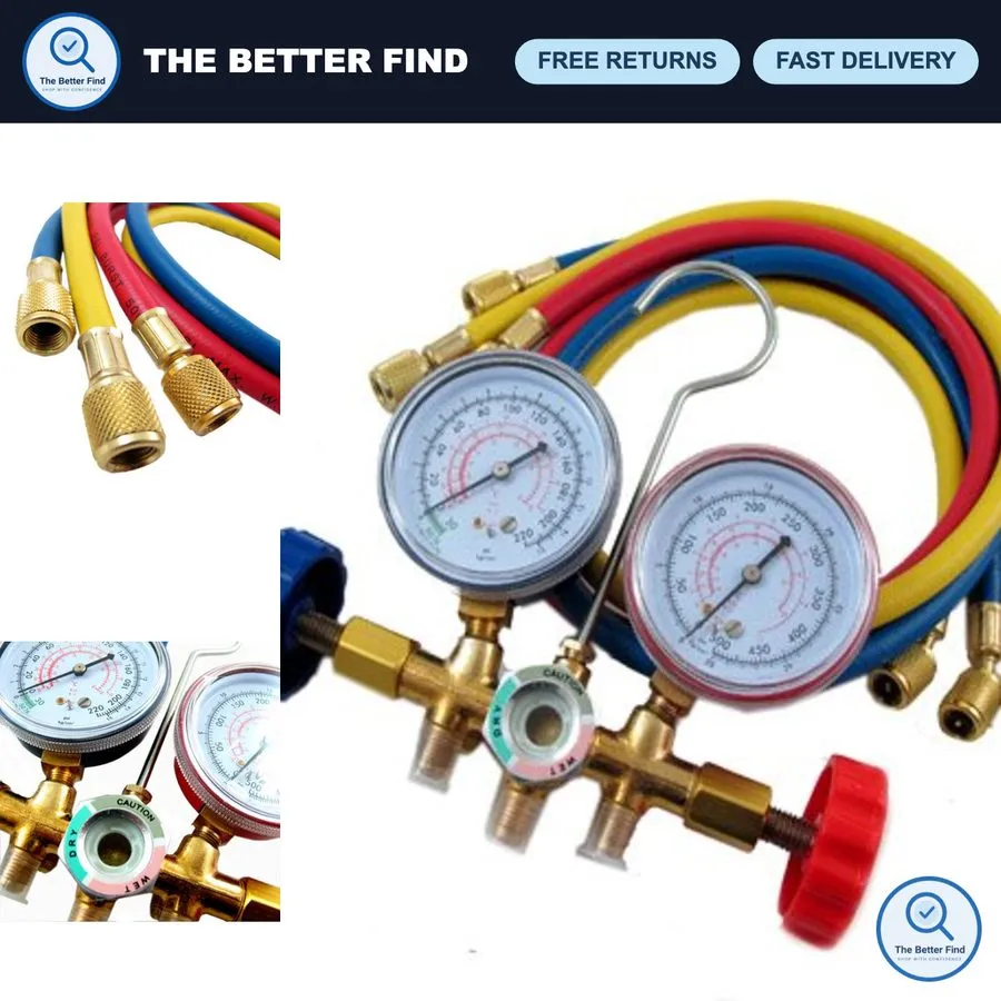 Манометрический коллектор Manifold Gauge Set для HVAC, AC Refrigerant Pressure T