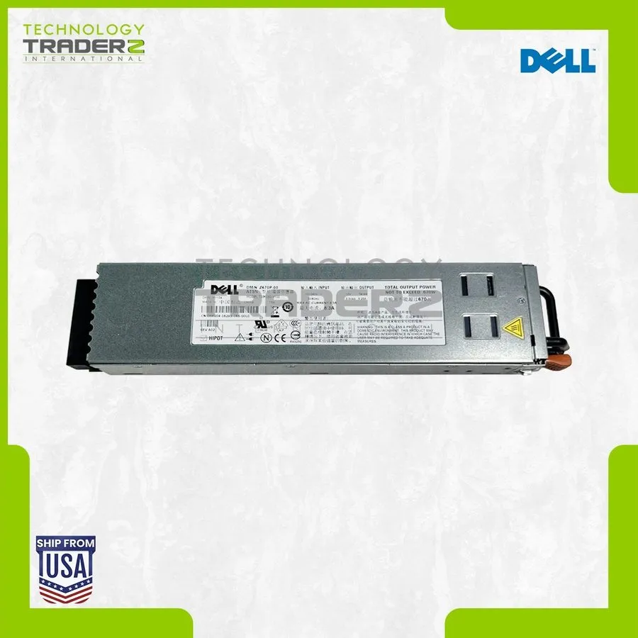 Блок питания HY104 Dell PowerEdge 1950 670W Power Supply 0HY104 **Pulled