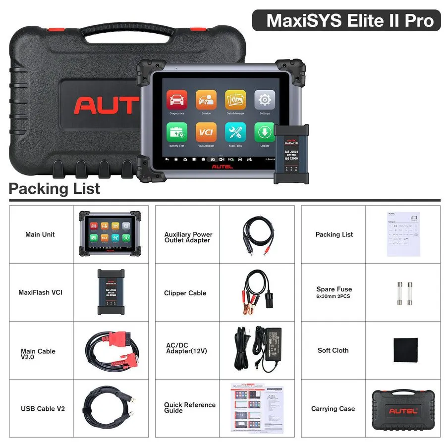 Диагностический сканер Autel MaxiSys Elite II PRO MS909 Diagnostic Scanner ECU P