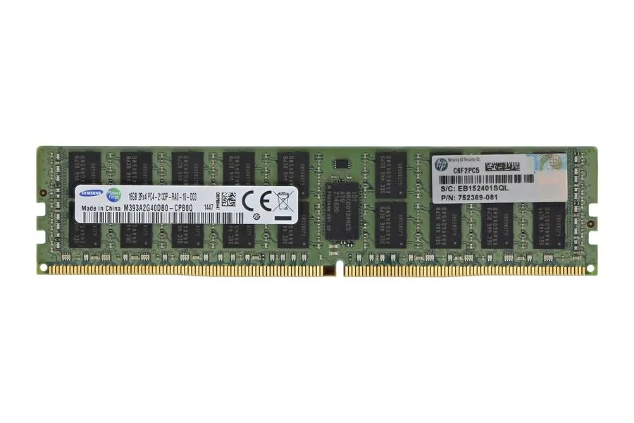 Модуль памяти 726719-B21 HPE 16GB 2Rx4 PC4-17000 DDR4-2133Mhz ECC Registered 752
