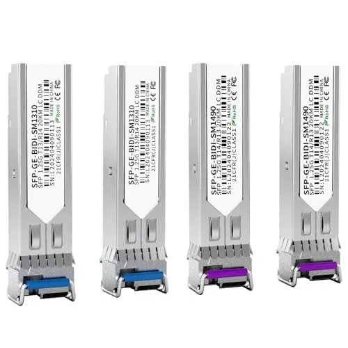 Трансивер 2 Pair 1.25G BiDi SFP Fiber Transceiver SFP BIDI 1310nm/1490nm Module — фото лота 1