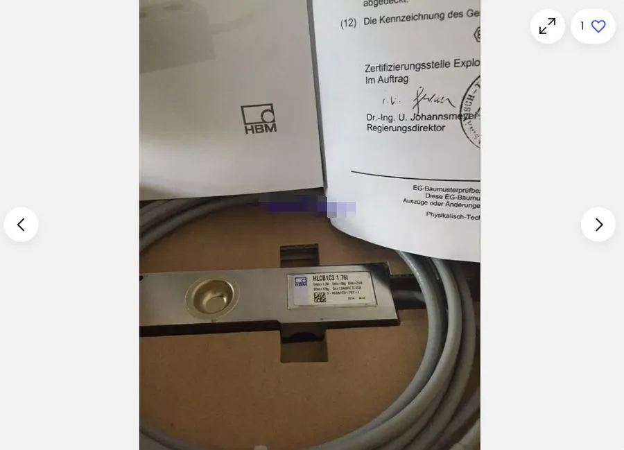 Тензодатчик HBM load cell HLCB1C3/1.76T