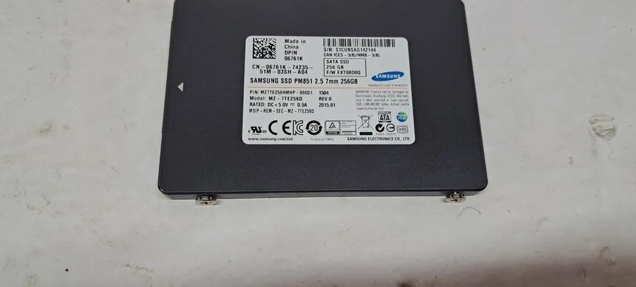 SSD-накопитель SAMSUNG PM851 256GB 2.5" SATA SSD MZ-7TE256D, Grade A+, SKU 11019