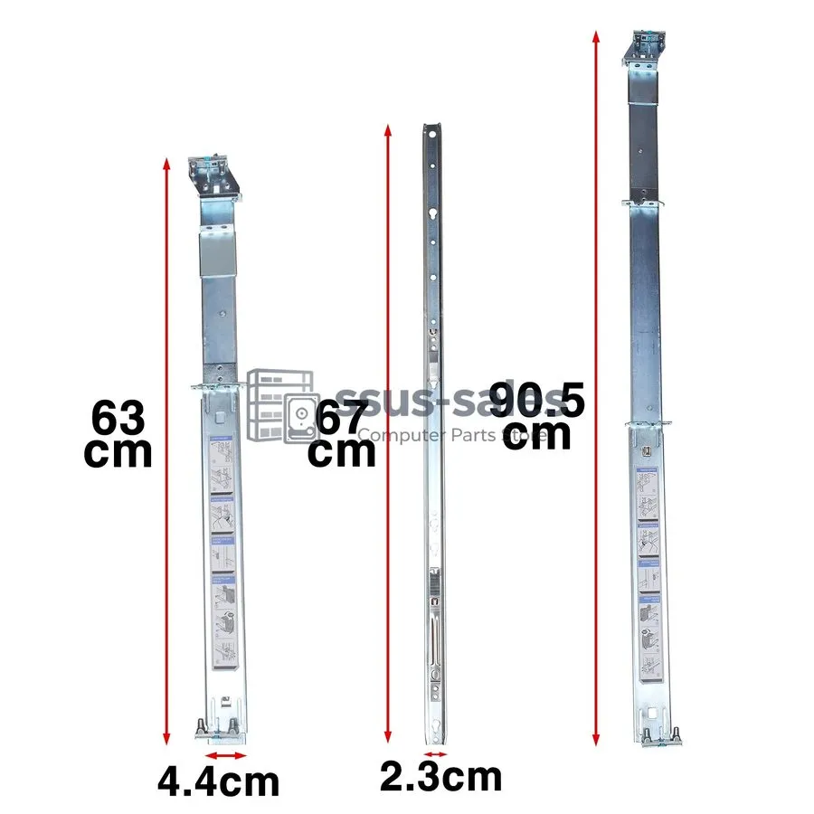 Сервер 2U Static yRails Kit Dell PowerEdge R550 R750 R760 R770 R7615 R7625 0PF21