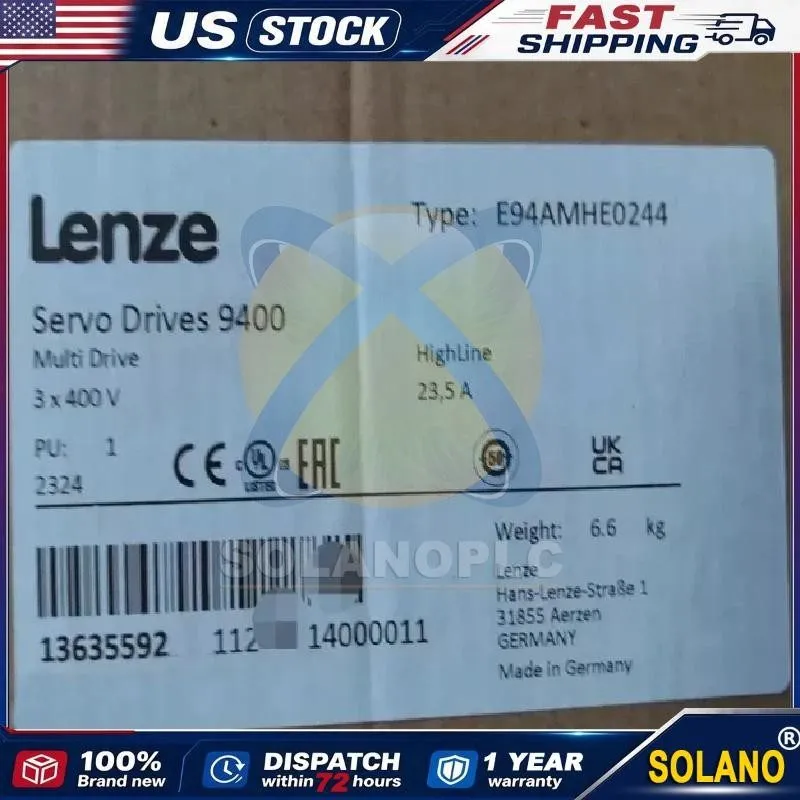 Сервопривод E94AMHE0244 LENZE E94AMHEO244 Servo Drive