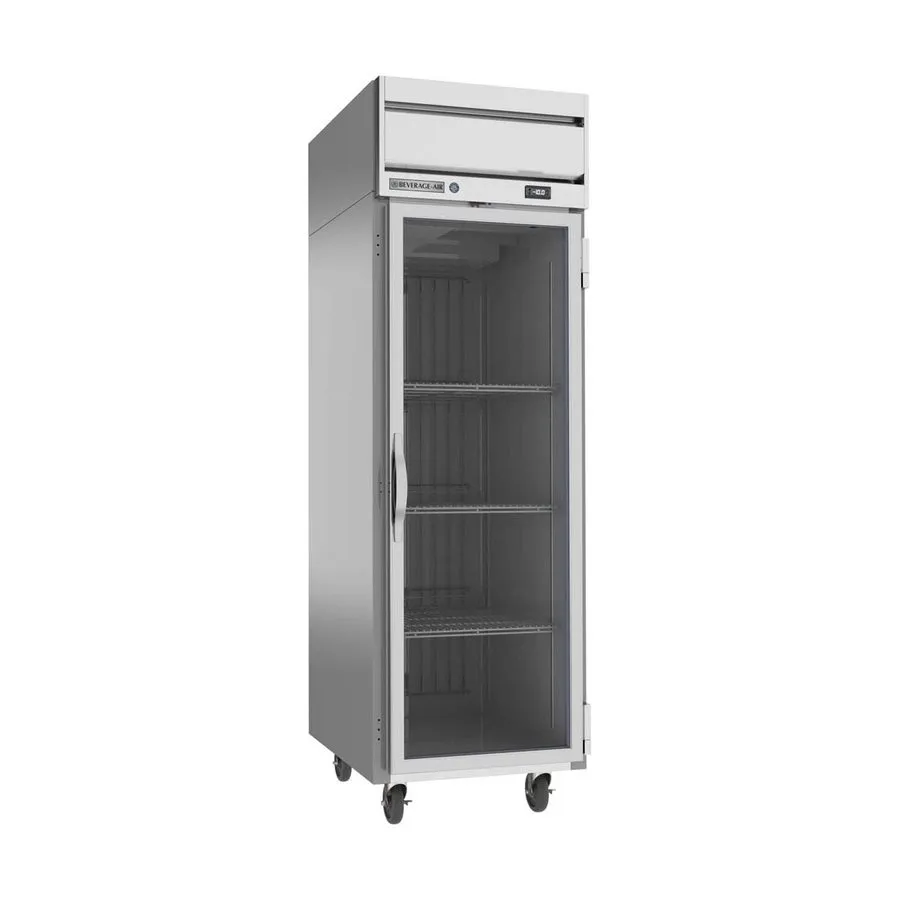 Холодильный шкаф Beverage Air HF1HC-1G 26" 1-Glass Door Reach-In Freezer, Top Mo