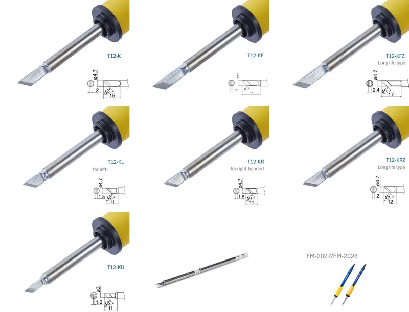 Паяльная станция Hakko T12 Series Shape K Soldering Tip, для FM-2027 FM-2028, Co