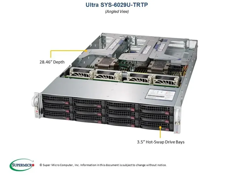 Сервер Supermicro SYS-6029U-TRTP Barebones Server 5 Yr — фото лота 1