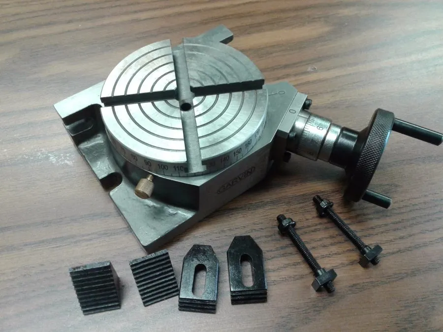Поворотный стол 4" HORIZONTAL & VERTICAL PRECISION ROTARY TABLE w. Clamping kit  — фото лота 2