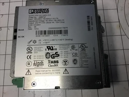 Блок питания Pulse DIN Rail Power Supply 24 V/DC 3.4 A 80 W Power Supply QS3.241