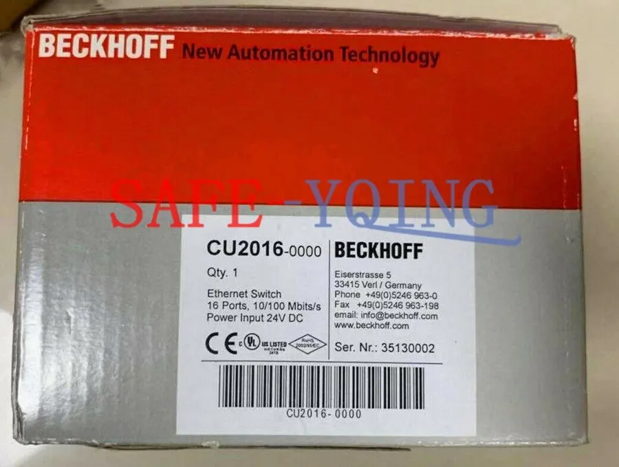 Коммутатор 1PC BECKHOFF Industrial Switch CU2016-0000 In Box