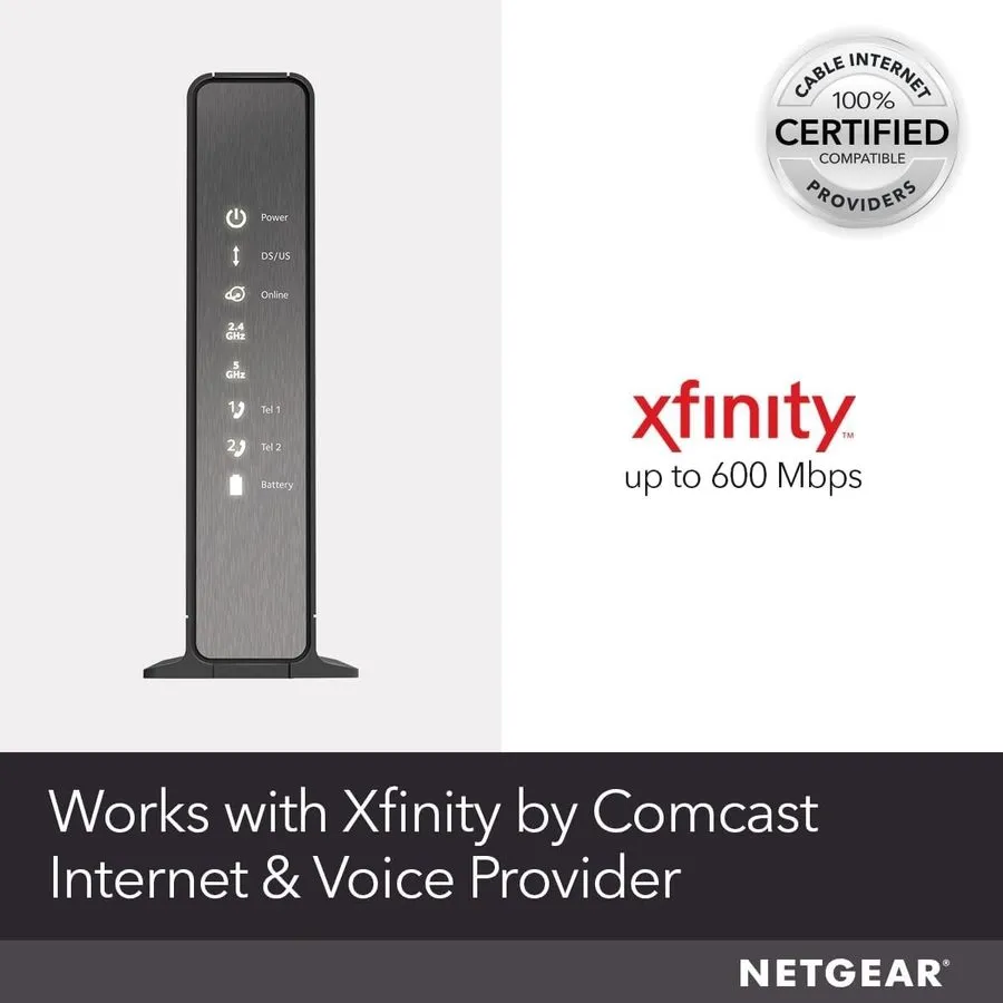 Маршрутизатор NETGEAR Nighthawk Cable Modem WiFi Router Combo with Voice C7100V — фото лота 2