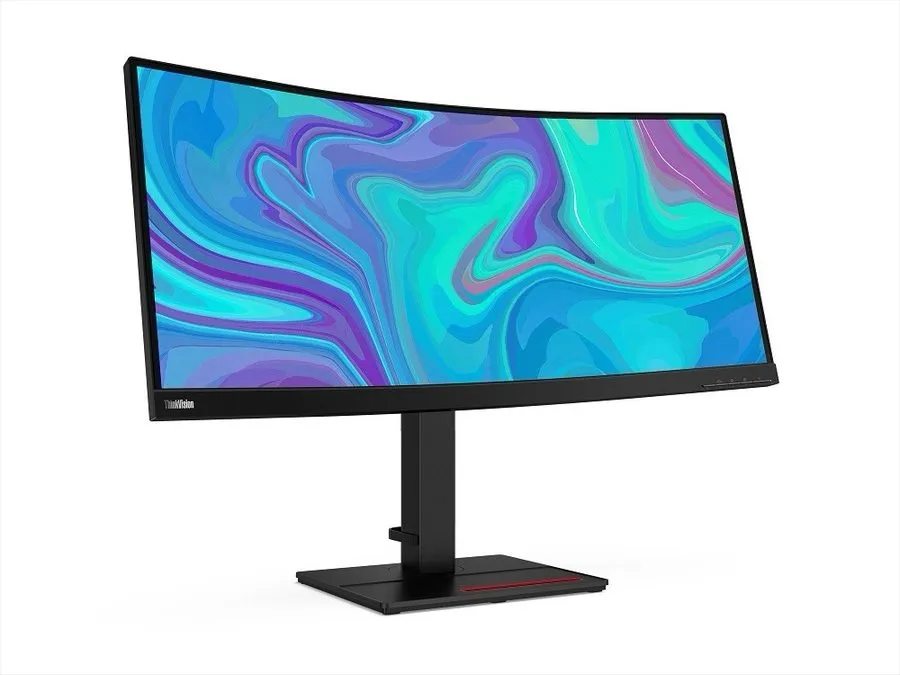Монитор Lenovo ThinkVision T34w-30 34' WQHD Monitor 1500R Curve 4K 3440x1440 21: — фото лота 1