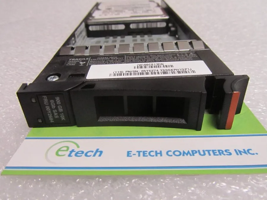 Жёсткий диск IBM 00Y2684 00L4568 900GB SAS 6GBPS 10K RPM 2.5" SFF V7000 HDD Hard