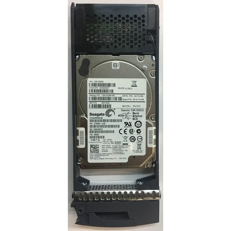 Жёсткий диск NetApp X417A-R6 900GB 10K 2.5" SAS NSE Self-Encrypted HDD