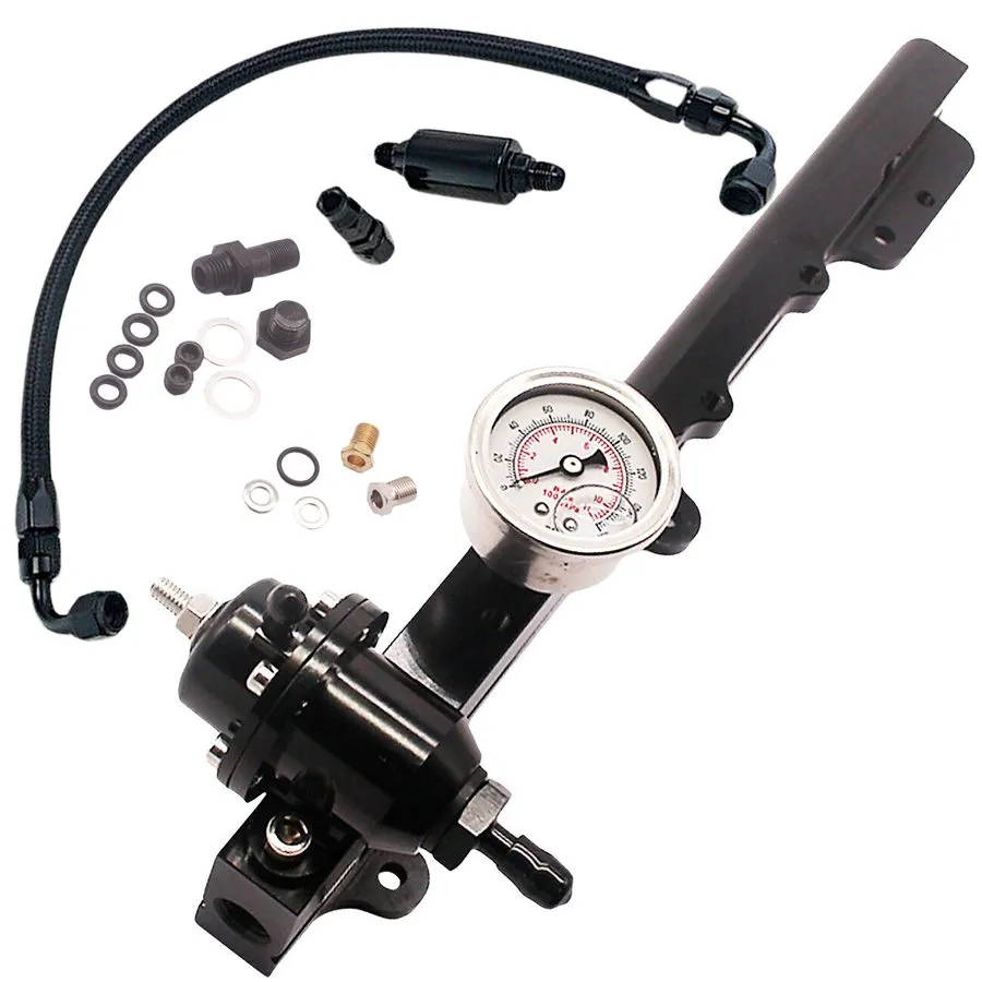 Трубопроводная арматура Fuel Pressure Regulator Gauge Rail Line Fit B16/18/20 Si — фото лота 2