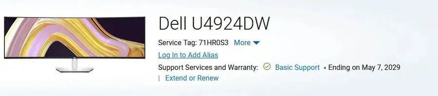 Монитор Dell UltraSharp U4924DW 49" Curved 5K IPS Monitor USB-C with Speakers