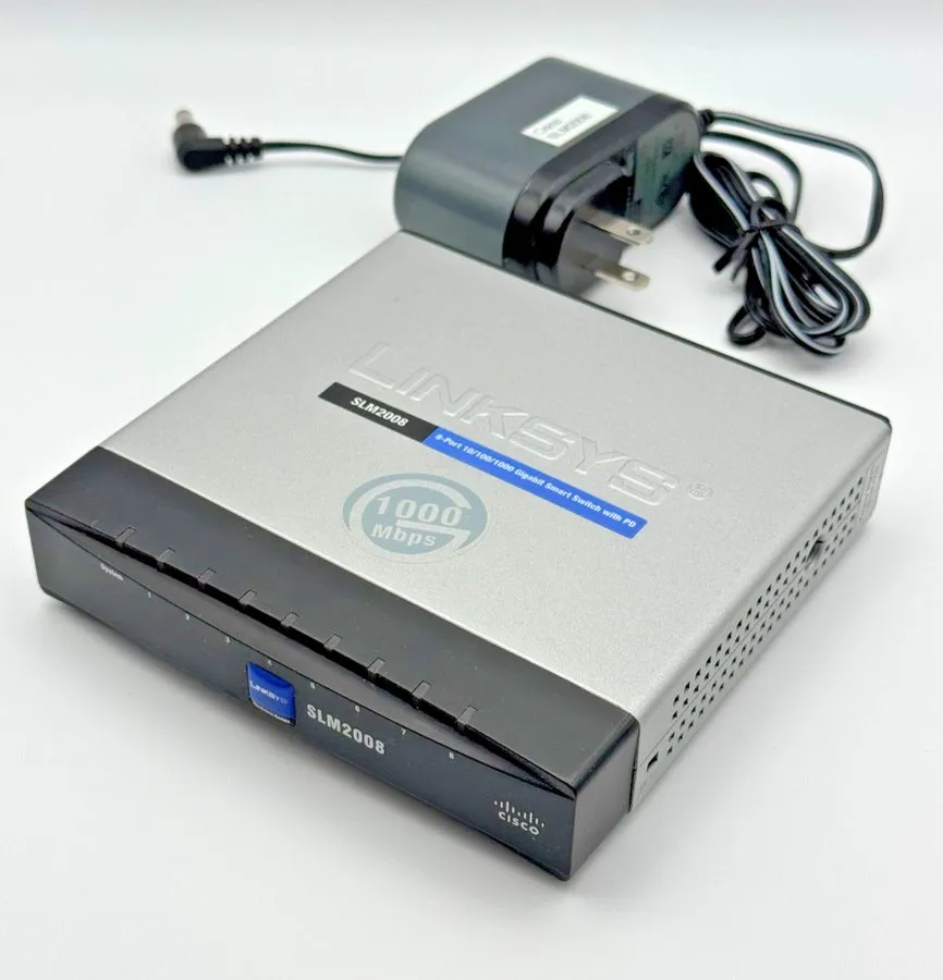 Коммутатор Linksys SLM2008 8 port 10/100/1000 gigabit smart swithc w/ pd
