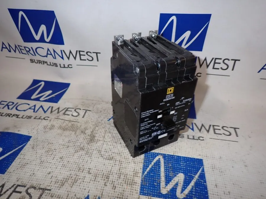 Автоматический выключатель EGB34100 Square D 100 Amp 480V 3 Pole Bolt On Circuit