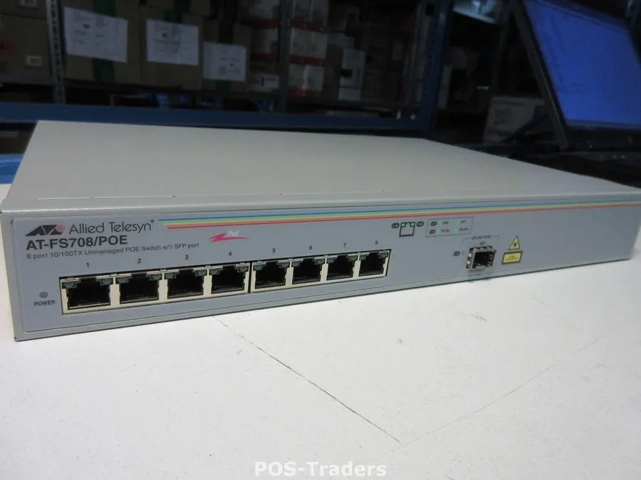 Коммутатор Allied Telesis AT-FS708/POE Unmanaged Fast Ethernet 8-port 10/100TX S