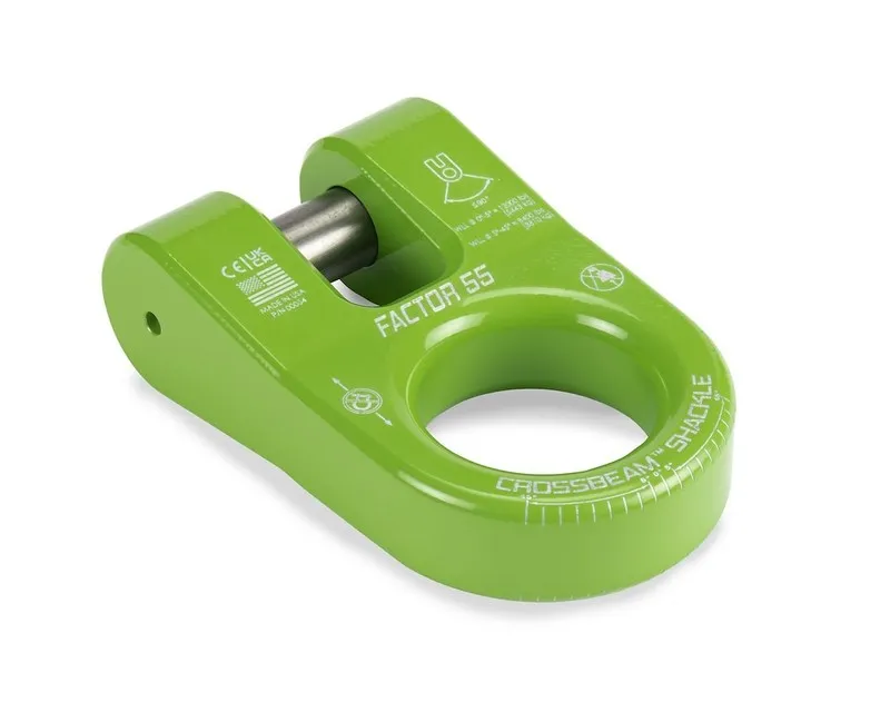 Такелажная скоба Factor 55 00054-08 Crossbeam Shackle Off-Road Recovery Green