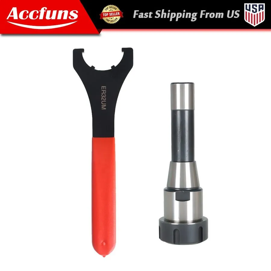 Патрон ER32 R8 7/16" Thread Collet Chuck Holder Fixed CNC Lathe+25-45 Spanner
