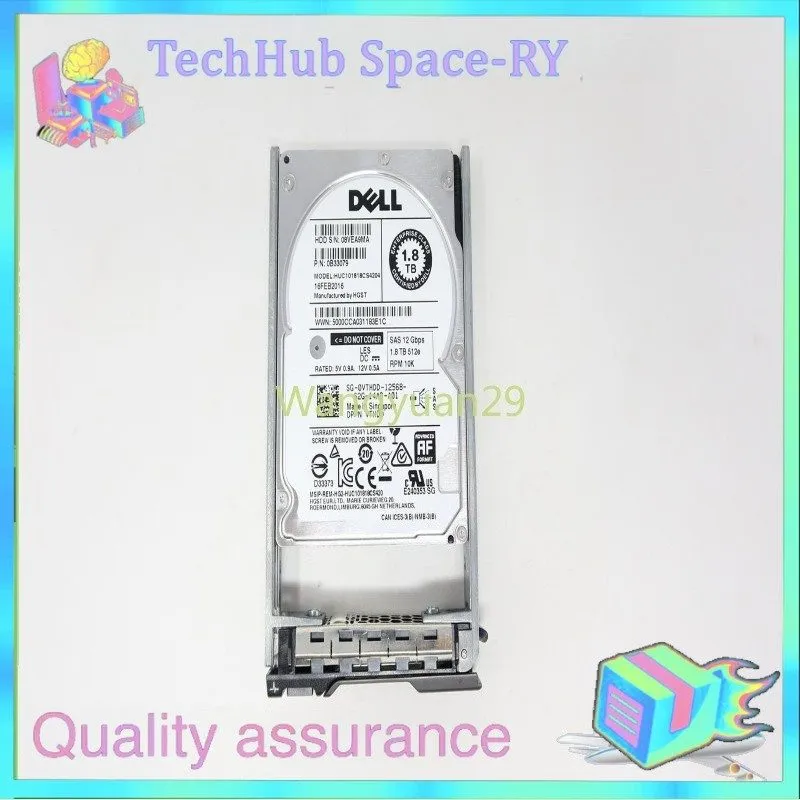 Жёсткий диск Dell VTHDD 1.8TB 10K 12G 128MB 2.5in SAS 0VTHDD Hard Drive HDD