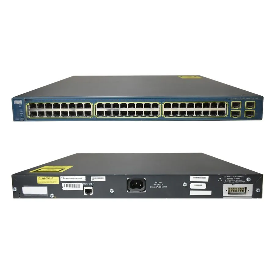 Коммутатор Cisco WS-C3560-48PS-E 3560 48 port POE switch. 90 Day's