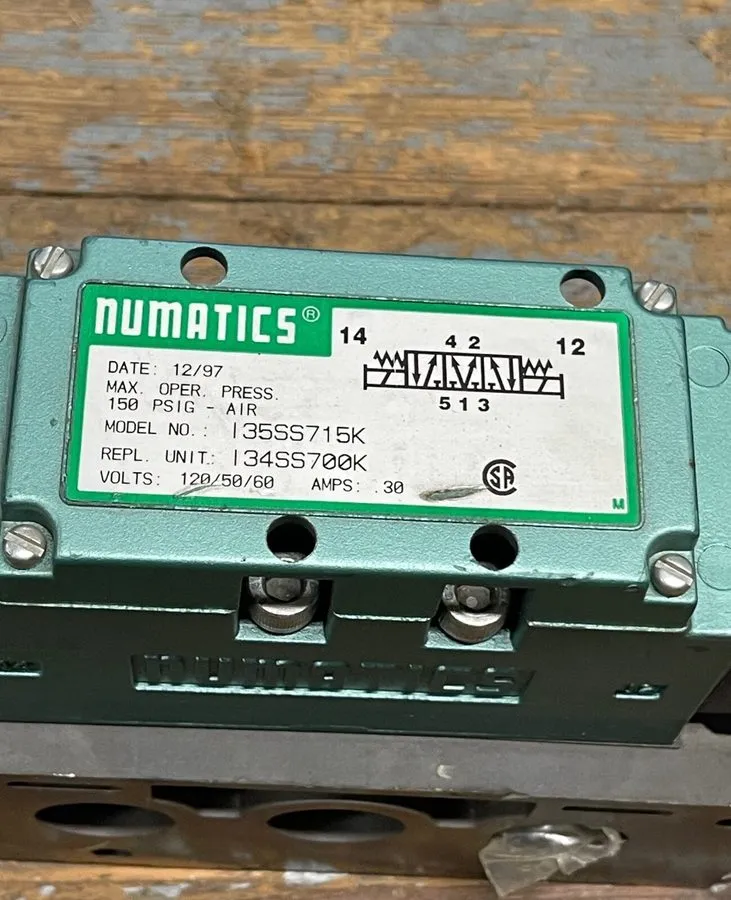 Электромагнитный клапан NUMATICS I35SS515K PNEUMATIC SOLENOID VALVE WITH 2-228-7