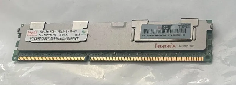Модуль памяти Hynix HMT151R7AFP4C-H9 4GB PC3-10600R-9-10-E1 DDR3 ECC Server RAM — фото лота 1