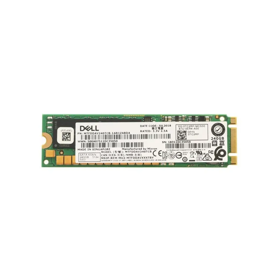 Сервер Dell PowerEdge R740 BOSS 240GB M.2 SATA SSD 0CM88M Micron MTFDDAV240TCB