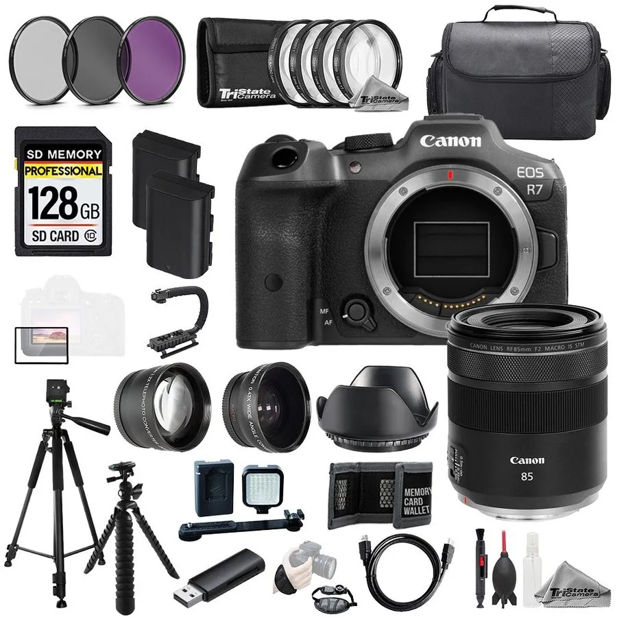 Объектив Canon EOS R7 + RF 24-105mm f/4 L IS USM Lens+128GB+Ext Bat+ Filtr MEGA 