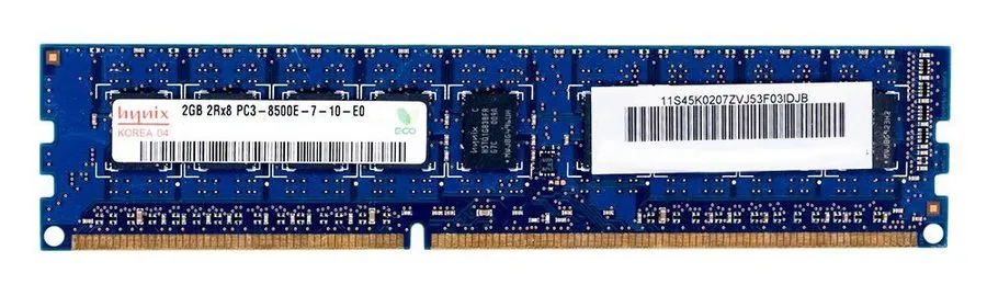 Сервер Server Storage Hynix 2GB DDR3 2Rx8 1066MHz PC3-8500E ECC UNBUFF