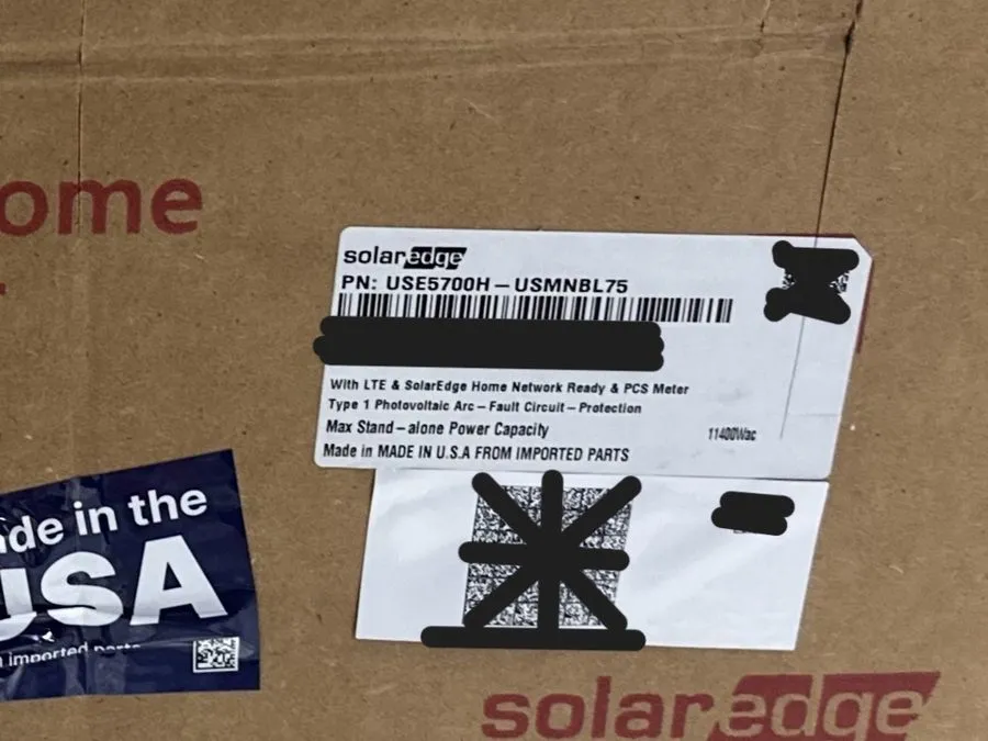 Инвертор SolarEdge USE5700H-USMNBL75 solaredge inverter
