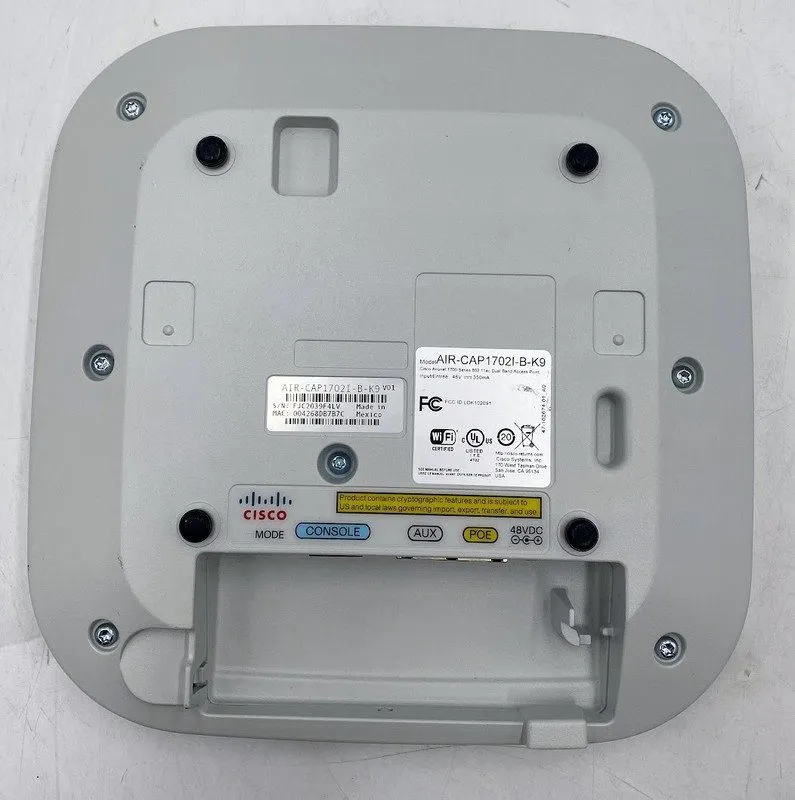 Точка доступа Wi-Fi CISCO Aironet AIR-CAP1702I-B-K9 Dual Radio Wireless Access P — фото лота 2