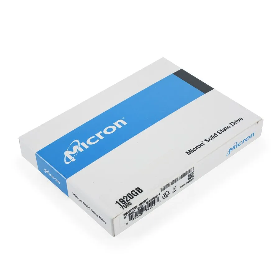 SSD-накопитель MTFDKCC1T9TGP Micron 7500 PRO 1.92TB U.3 PCIe 4.0 NVMe TLC 2.5" T