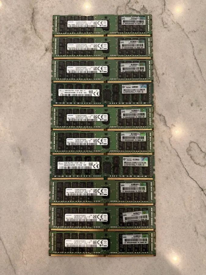 Модуль памяти SK Hynix 16GB DDR4-2133 ECC Registered Server RAM 64GB HP 752369-0