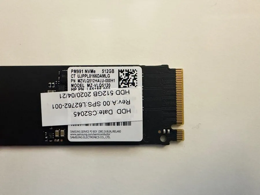 SSD-накопитель Samsung PM991 NVMe 512GB M.2 2280 SSD MZVLQ512HALU-000H1 MZ-VLQ51