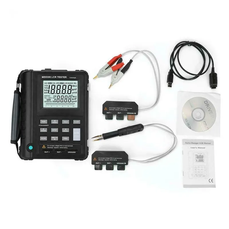 Тестер MASTECH MS5308 Handheld Portable LCR Meter 100K Hz RS232 Serial/Parallel